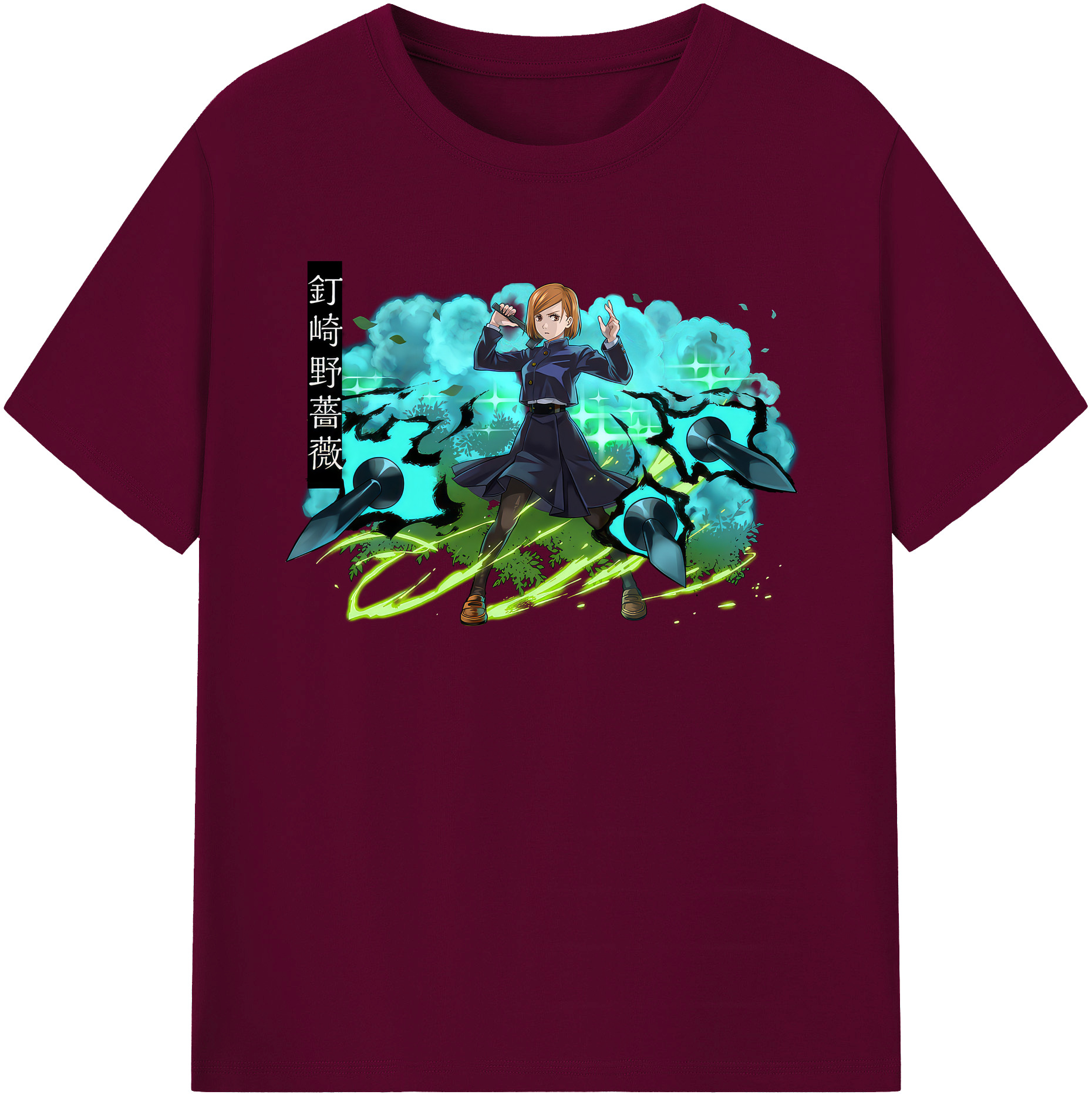（画像用） 呪術廻戦 Jujutsu Kaisen レディースカジュアルプリントTシャツ（綿100％）